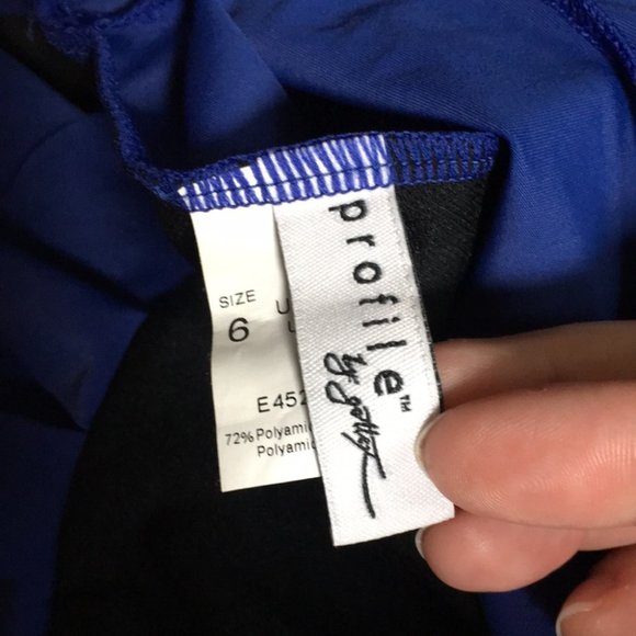 Profile by Gottex Blue Starlet Molded Bra Swim Top Size 6 - Picture 7 of 10